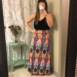 Filly Flair Multicolored Maxi Skirt